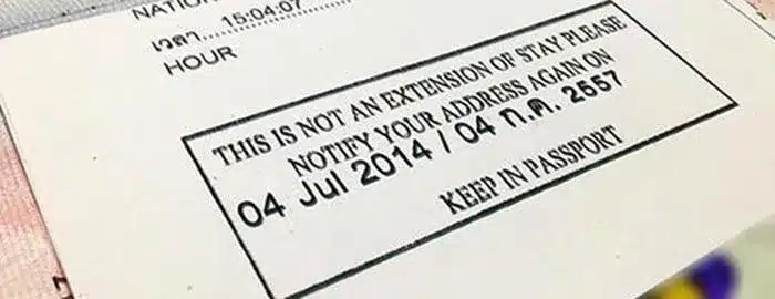 90 day reporting thailand